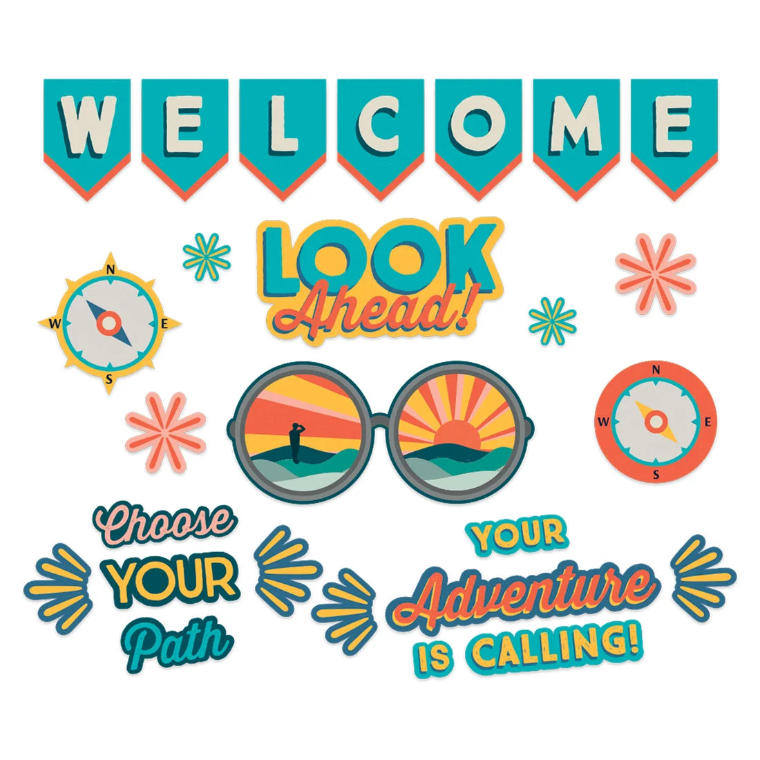 Adventurer Look Ahead Welcome Bulletin Board Set