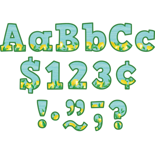 Lemon Zest Bold Block Letters Combo Pack