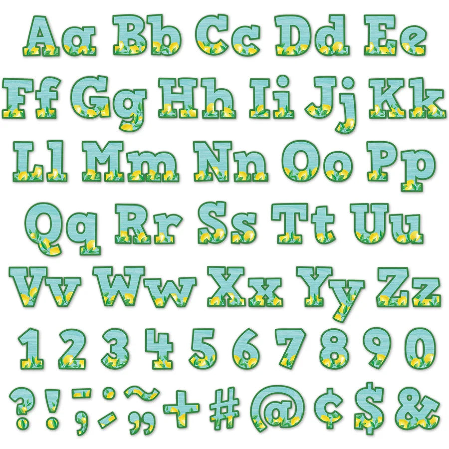 Lemon Zest Bold Block Letters Combo Pack