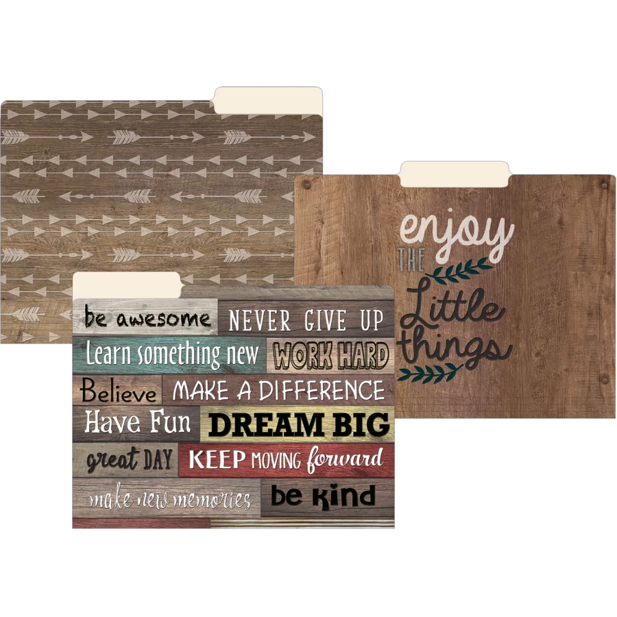 Farmhouse Chic File Folders