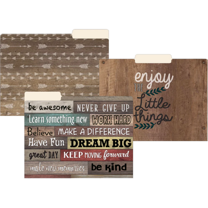 Farmhouse Chic File Folders