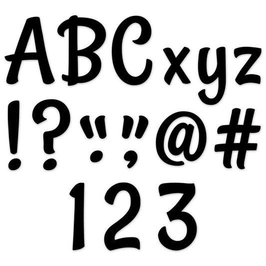 Stylish Black Designer Letters