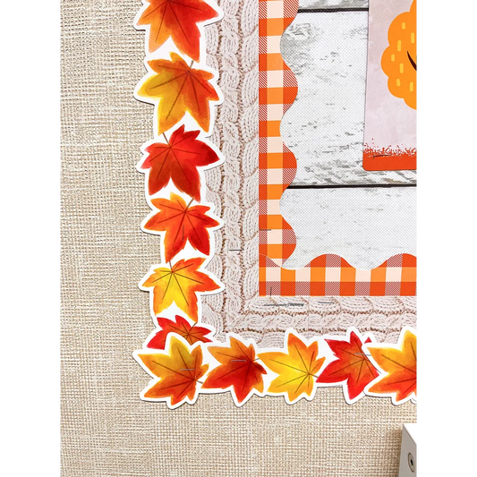 Fall Leaves Die-Cut Border Trim
