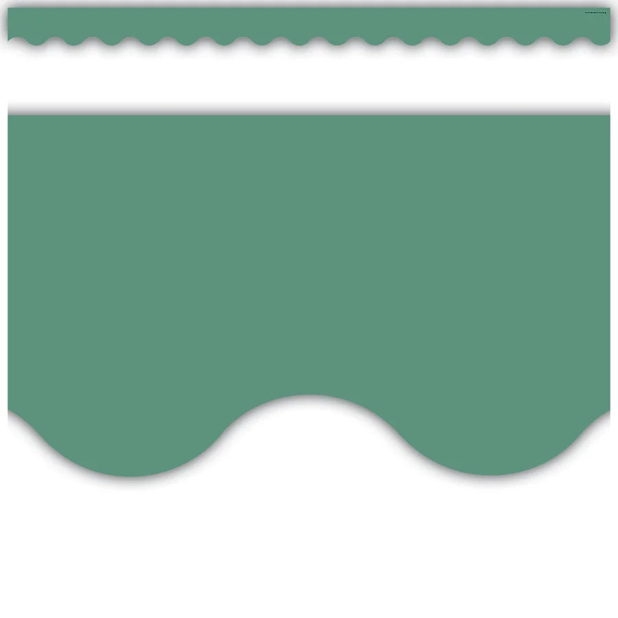 Eucalyptus Green Scalloped Border Trim