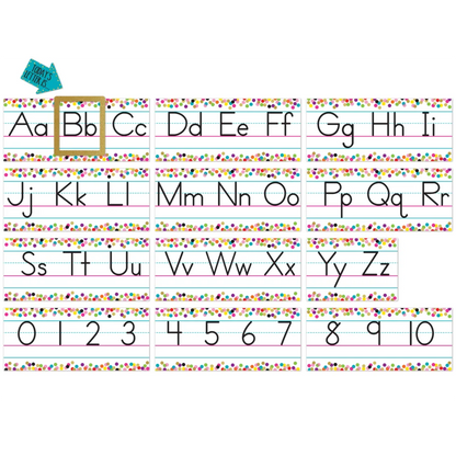 Confetti Alphabet Line Bulletin Board