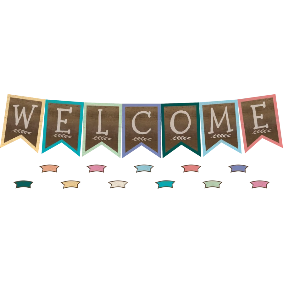 Home Sweet Classroom Pennants Welcome Bulletin Board