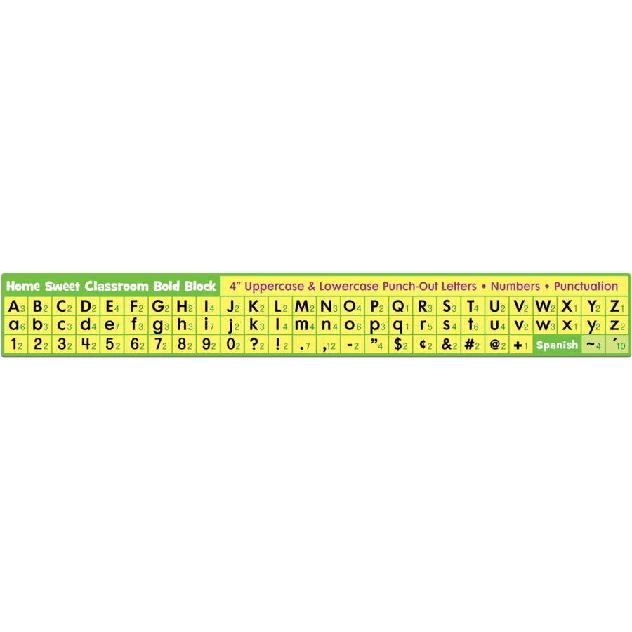 Home Sweet Classroom Bold Block Letters Combo Pack