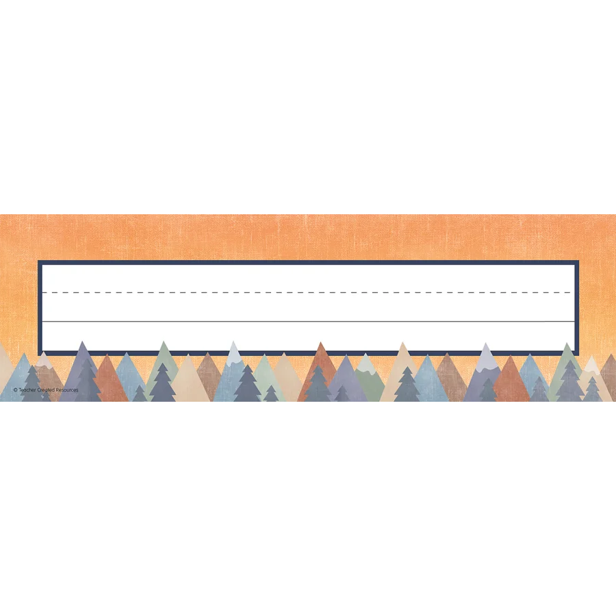 Moving Mountains Flat Name Plates