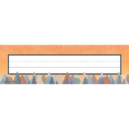 Moving Mountains Flat Name Plates