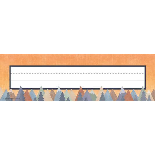 Moving Mountains Flat Name Plates