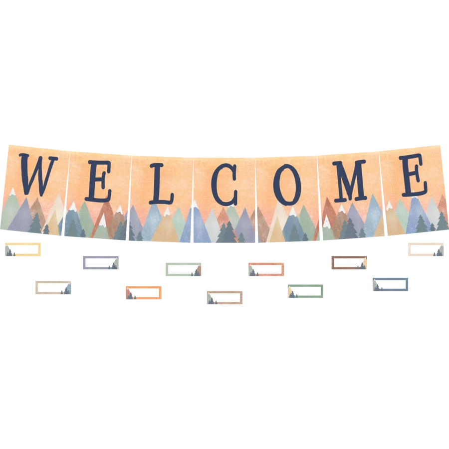 Moving Mountains Welcome Bulletin Board