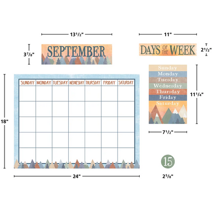 Moving Mountains Calendar Bulletin Board