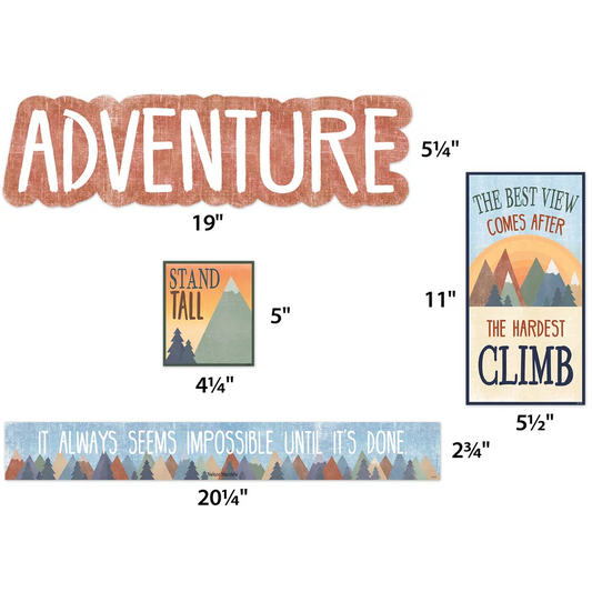 Moving Mountains Let the Adventure Begin Mini Bulletin Board