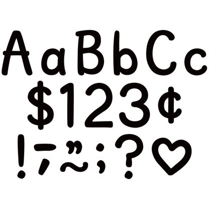 Black Modern Classic Letters Combo Pack