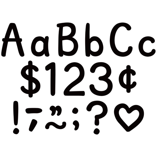 Black Modern Classic Letters Combo Pack