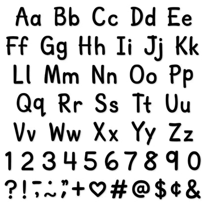 Black Modern Classic Letters Combo Pack