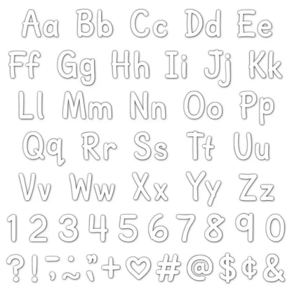 White Modern Classic Letters Combo Pack