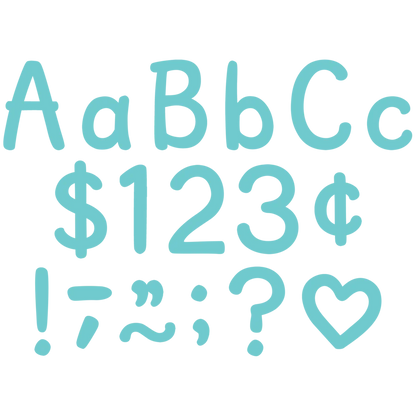 Light Turquoise Modern Classic Letters Combo Pack