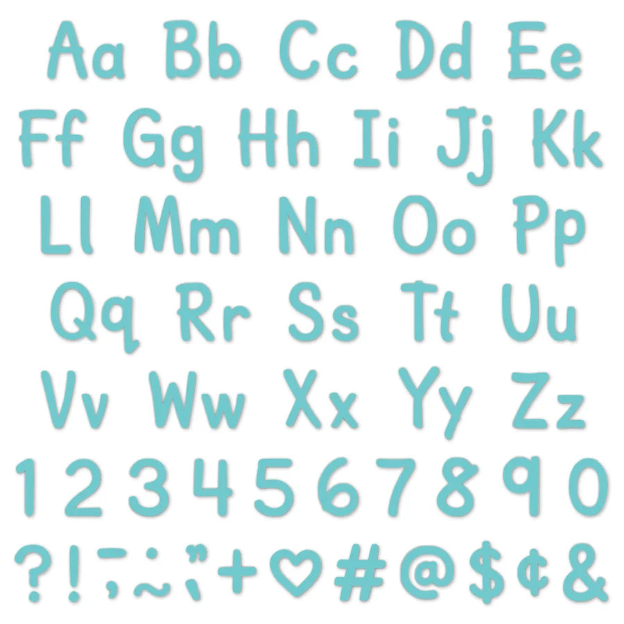 Light Turquoise Modern Classic Letters Combo Pack