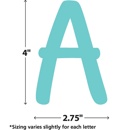 Light Turquoise Modern Classic Letters Combo Pack