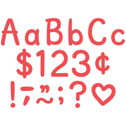 Melon Red Modern Classic Letters Combo Pack