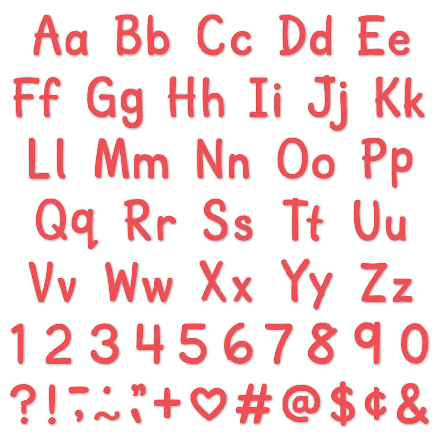 Melon Red Modern Classic Letters Combo Pack