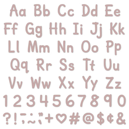 Light Mauve Modern Classic Letters Combo Pack