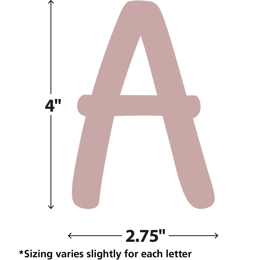 Light Mauve Modern Classic Letters Combo Pack