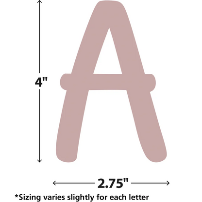 Light Mauve Modern Classic Letters Combo Pack