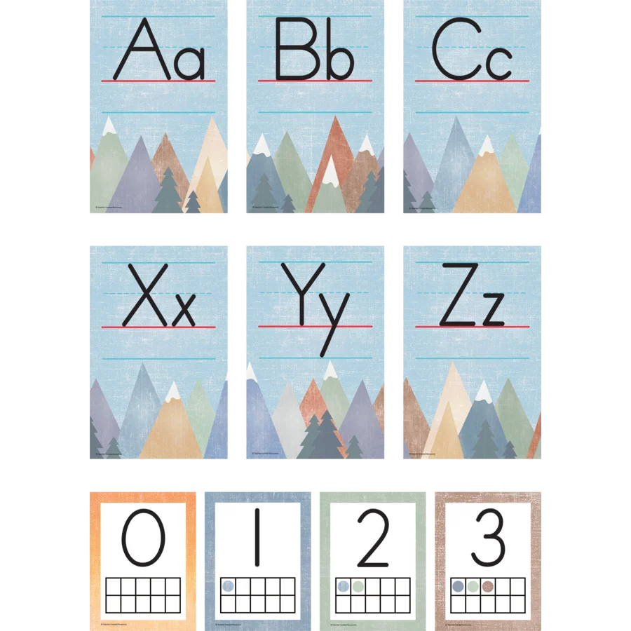 Moving Mountains Alphabet Bulletin Board