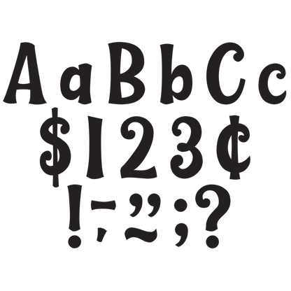 Black Wild Whimsy Letters Combo Pack
