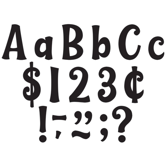 Black Wild Whimsy Letters Combo Pack