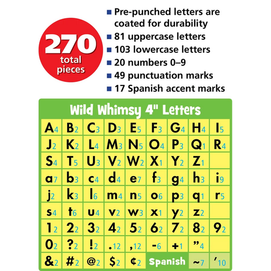 Black Wild Whimsy Letters Combo Pack