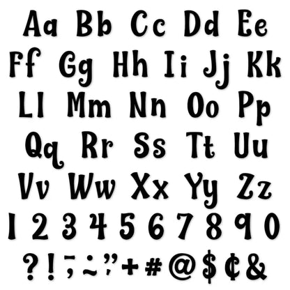 Black Wild Whimsy Letters Combo Pack