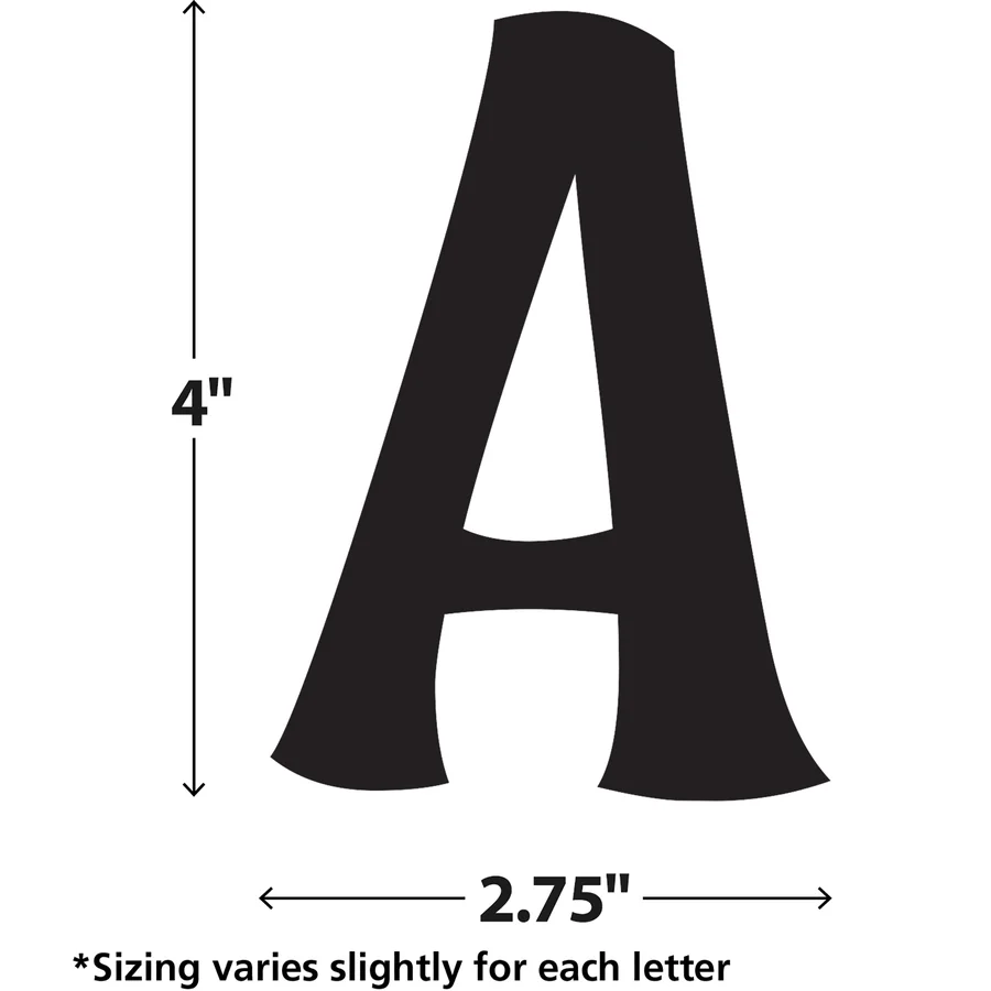 Black Wild Whimsy Letters Combo Pack
