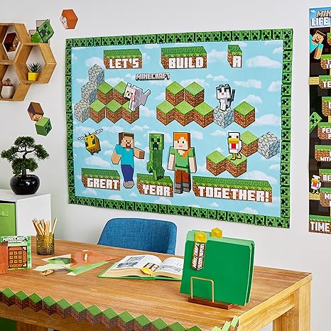 Eureka Minecraft Building A Great Year Classroom Bulletin Board