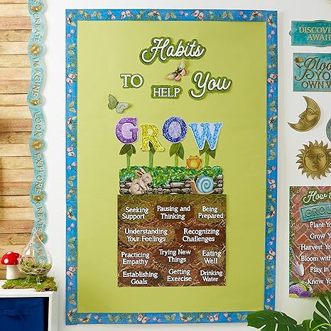 Eureka Curiosity Garden Mini Bulletin Board Set