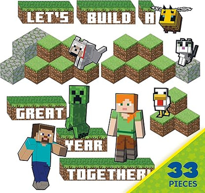 Eureka Minecraft Building A Great Year Classroom Bulletin Board