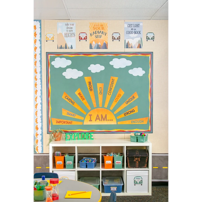 Moving Mountains Road Trip Sun Positive Affirmations Bulletin Board