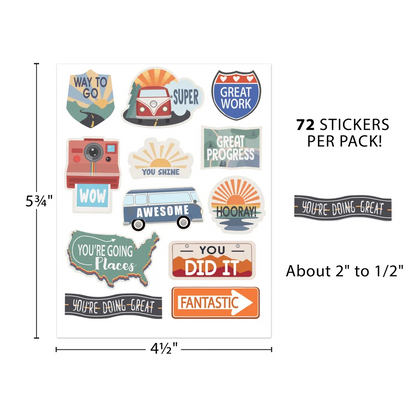 Moving Mountains Road Trip Stickers