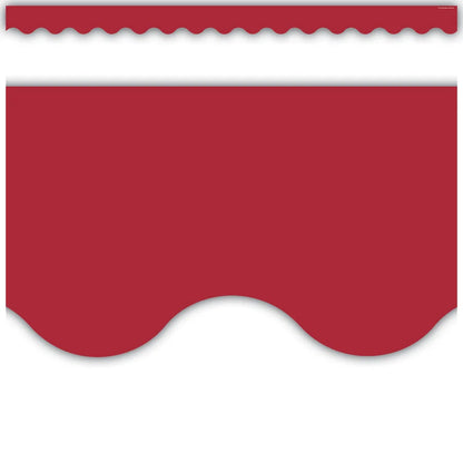 Cranberry Red Scalloped Border Trim