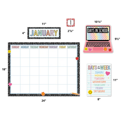 Cool for School Calendar Bulletin Board