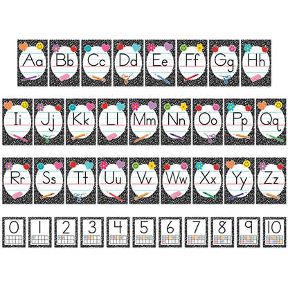 Cool for School Composition Alphabet Bulletin Board