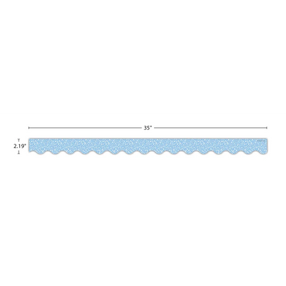 Composition Blue Scalloped Border Trim