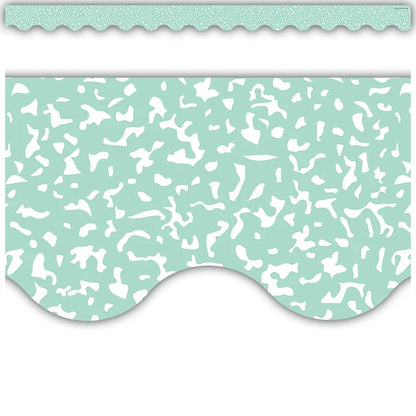 Composition Green Scalloped Border Trim