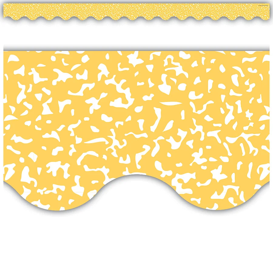 Composition Yellow Scalloped Border Trim