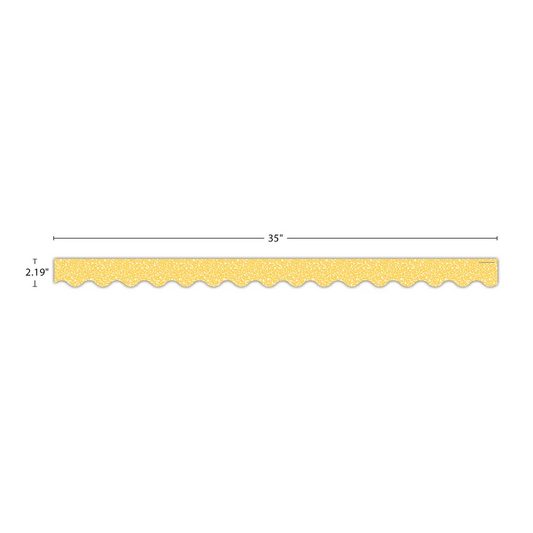 Composition Yellow Scalloped Border Trim