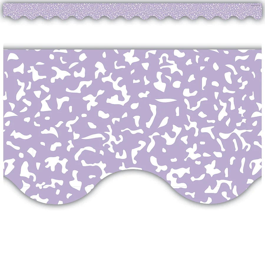 Composition Purple Scalloped Border Trim