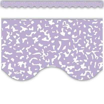 Composition Purple Scalloped Border Trim
