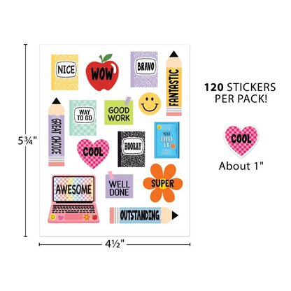 Cool for School Stickers